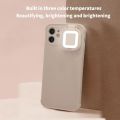 Ring Light Flash LED Selfie Flashlight Mobile Phone Case For iPhone 14 12 13 Pro Max 12 Pro Fill Light Shockproof Back Cover New. 