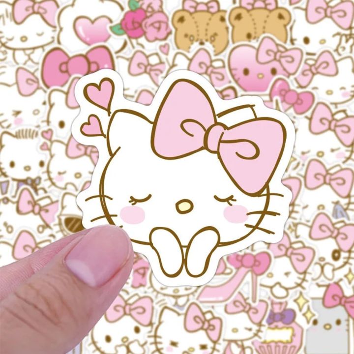 10/20/40pcs%20Anime%20Hello%20Kitty%20Stickers%20Kawaii%20Girls%20Graffiti%20Luggage%20Phone%20Case%20Laptop%20Waterproof%20Cute%20Sticker%20Decals%20Kids%20Toy%20-%20Image%203