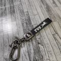 TVS Universal Leather Logo Key Ring For Bike Motorcycle Car MotorcycleKeychain - Key Ring. 