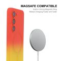 For Samsung Galaxy S23 5G ENKAY Hat-Prince MagSafe Rainbow Gradient Silicone Phone Case with Lens Film. 