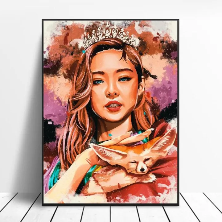 Korean%20Girl%20Fashion%20Pretty%20Hd%20Print%20Painting%20Group%20Black%20Pink%20Art%20Canvas%20Poster%20Home%20Wall%20Fashion%20Girl%20Room%20Living%20Decor%20Poster%20-%20Image%204
