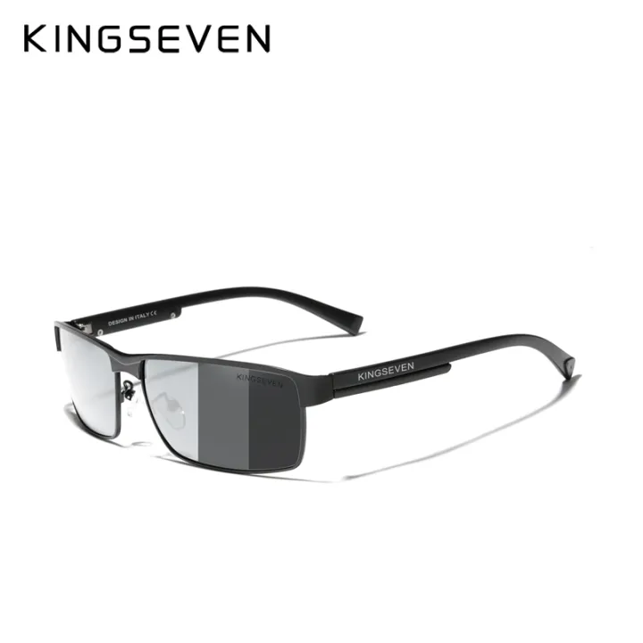 KINGSEVEN%20New%20Photochromic%20Sunglasses%20Men%20Chameleon%20Polarized%20Pilot%20Sun%20Glasses%20Driving%20Square%20Eyewear%20Men's%20Sun%20Glasses%20Male%20-%20Image%202