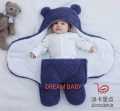 Extra Soft Cute Newborn Baby Boy Blanket Lambswool Plush Unisex Baby Swaddle Wrap Jumpsuits Sleeping Bags. 