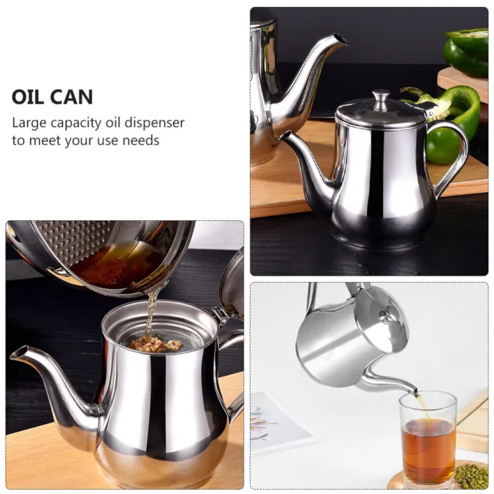 410ml%20Stainless%20Steel%20Oil%20Tank%20Large%20Capacity%20Oil%20Bottle%20Kitchen%20Oil%20Filter%20Pot%20Soy%20Sauce%20Vinegar%20Container%20Coffee%20Pot%20-%20Image%206