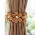 2PCS Curtain Ring Curtain Holder Flowers Curtain Tieback Cute Creative Curtain Buckle Flower Shape Curtain Clip Home Decor.