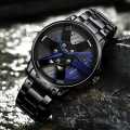 SKMEI 1990 Men Watch Rotation Wheel Fashion Creative Waterproof Stainless Steel Men Quartz Watch-1787 upgrade. 