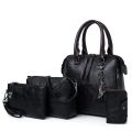 New 4pcs/Set High Quality Ladies Handbags Female PU Leather Shoulder Messenger Bags Women Composite Bags Tote Bag bolsa feminina. 