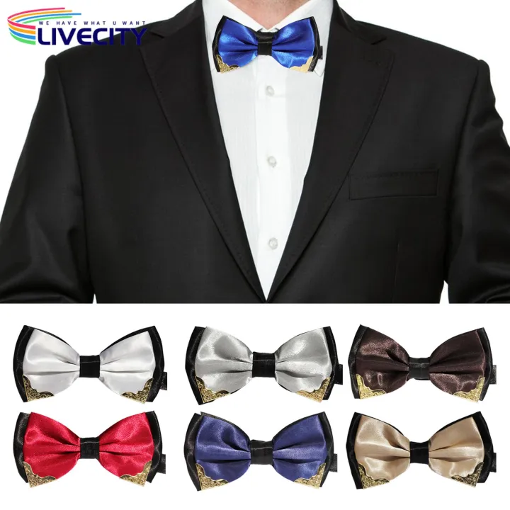 Suit%20Tie%20Metal%20Corner%20Double%20Layer%20Groom%20Bow%20Tie%20-%20Image%208
