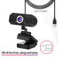 Full HD Webcam 1080P 60fps Laptop Computer PC Web Cam Camera Built In Microphone For Video Calls Conference Live Work Tripod. 