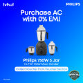 Philips HL7757 750 Watt 3 Jar Mixer Grinder With Official Warranty. 