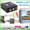 HDMI to AV HDMI To Old TV RCA AV/CVBS Adapter HDMI2AV Video Converter Support NTSC PAL. 