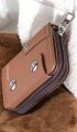 Blocking Zip Pocket Purse Lady Men Wallet Case Unisex Leather Card Holder.