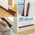 Door Bottom Rubber Seal Strip Adhesive Under Door Silicone Sweep Weather Stripping Under Door Draft Stopper Rubber Strip Door Block Seal Noise Reduction Dustproof Weather-strip. 