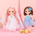 17cm Doll Tongle Barbie Doll Girl Toy Set Simulation Princess Dress Up Toy Birthday Gift. 