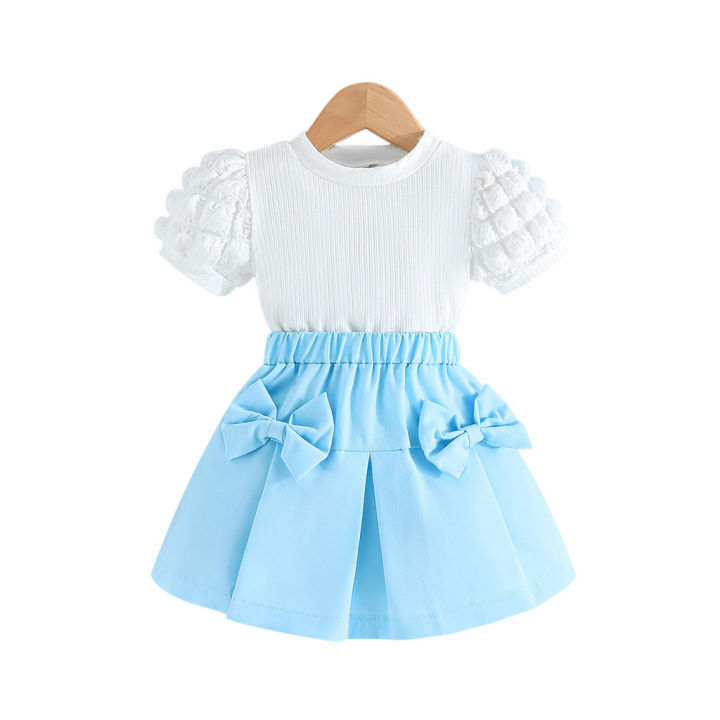 Terno%20For%20Kid%20Girl%20Puff%20Sleeve%20Blouse%20and%20Elastic%20Skirt%20Summer%20Outfit%20Toddler%20Infant%20Clothing%20Set%20Kids%20Wear%20Ootd%20For%20Baby%20Girl%20-%20Image%207