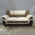 Rolled Arm Velvet Fluffy Sofa (2 seater). 