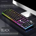 【CYT】YINDIAO K500 / K600 Keyboards And G5 Mouse Rainbow LED Membrane Gaming Keyboard Color Matching Luminous Manipulator Feel Desktop Computer. 