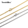 Stylish Men Stainless Steel Flat Snake Neck Chain.