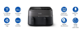 Philips Airfryer NA350/00 – 9L Digital (Black Edition).
