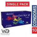 OKAMOTO Lubricated Skinless Vanilla Flavor Lubricated Dotted Condoms for Men 10pcs | Thailand. 