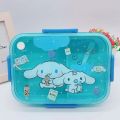 Sanrio Hello Kitty Kawaii Cinnamoroll Separate Lunch Boxes Plastic Kuromi Melody Bento Box Fruit Salad Box Child Tableware. 