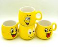 Small size Emoji Ceramic Mugs for Coffee Tea Water Milk- 1 piece (size : 2.5 inch hight, 150ml) - Coffee Mug. 