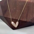 Summer titanium steel love pendant necklace 2022 new women's niche design sense light luxury clavicle chain simple necklace. 