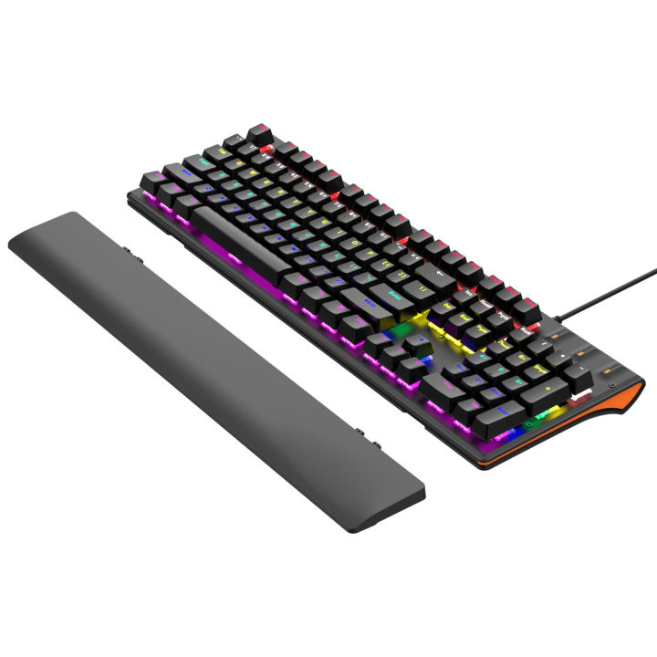 USB%20Wired%20Computer%20Keyboard%20Smooth%20Typing%20RGB%20Lighting%20Gaming%20Keyboard%20104%20Keys%20Universal%20Ergonomic%20Plug%20and%20Play%20LED%20Backlit%20with%20Wrist%20Rest%20for%20PC%20-%20Image%202