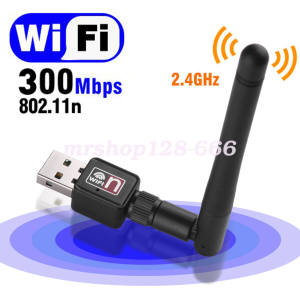 Bilashmart 300 MBPS USB WiFi RECEIVER with high speed Antenna TV.VIDEO FB --black