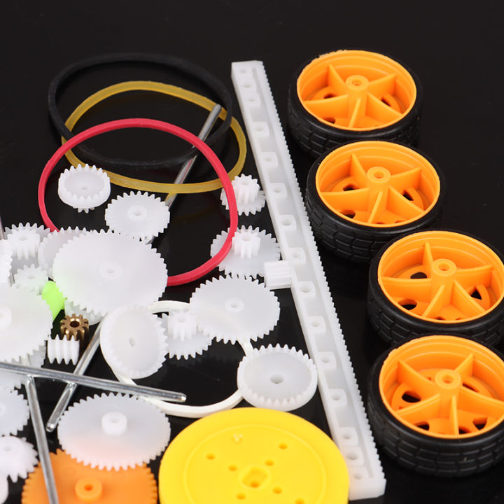 78pcs%20Gearbox%20toy%20robot%20motor%20plastic%20gear%20DIY%20model%20accessories%20-%20Image%204