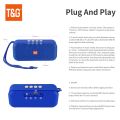 Bluetooth Speaker TG516 Portable Mini Wireless Soundbar Outdoor Indoor Subwoofer Loudspeaker Support TF Card FM Radio Waterproof. 
