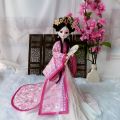 CUANFEN 1/6 BJD Chinese Ancient Doll Hanfu Clothes Trailing Skirt Headdress Fairy Princess Doll Chinese Drama Doll Toys for Girls. 
