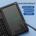 Mini Foldable 12-Digit Scientific Calculators with 5Inch LCD Notepad Writing Pad With Stylus For Students Office MuXiaRe.