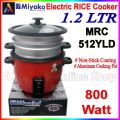 Miyako 1.2 LTR Double Pot Rice Cooker MRC-512YLD.