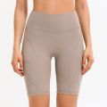 No Camel Toe Women High Waist Yoga Short Side Pocket Workout Tummy Control Bike Shorts Running Gym Spandex Leggings. 