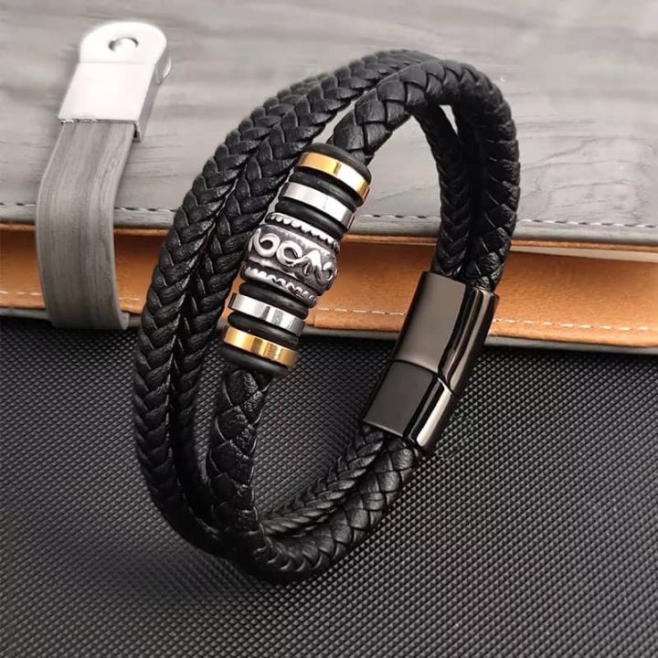 braided%20Wristband%20Leather%20Bracelets%20Weave%20magnetic%20clasps%20hand%20chain%20For%20Men%20Gift%20Accessories%20-%20Image%202