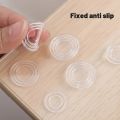 10/50PCS Round Glass Table Top Bumpers Furniture Transparent Silicone Table Pads Soft Non Adhesive Anti Slip Rubber Suction Pad. 