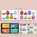 Educational book Montessori Toys Fine Motor Skills Gift Matching Puzzle Game Educational Sensory for 1-3 Year Old Toddlers Preschool Children Kids. 