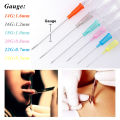 1-50pcs Disposable Professional I.V. Catheter Cannula Piercing Sterile Needle 14G 16G 18G 20G 22G Supply Ear Nose Nombril Mamlon. 
