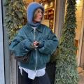 Red Zipper Leather Jacket Women Casual Long Sleeve Lapel Cropped Coat Autumn New Lady Vintage Fashion Tops Outerwear.