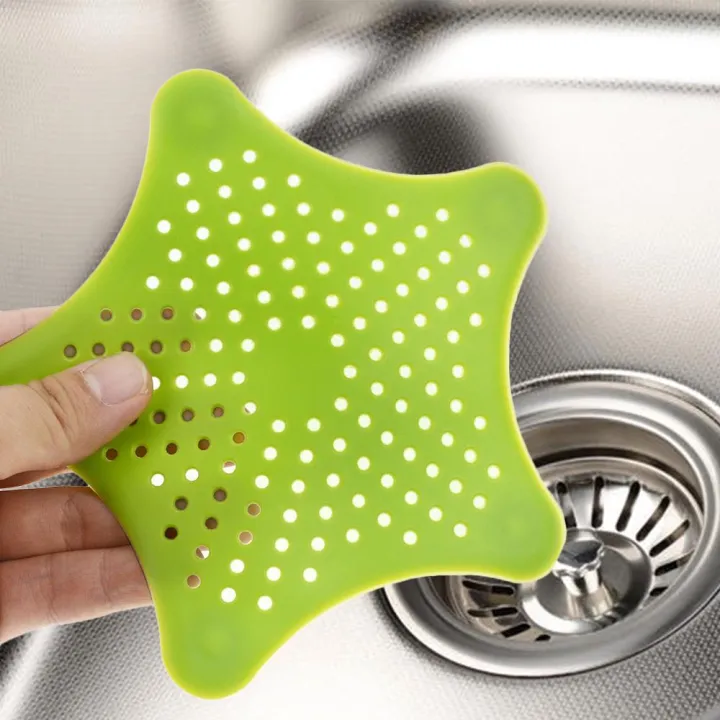 Multi-Purpose%20Soft%20PVC%20Plastic%20Star%20Filter%20For%20Kitchen%20Bathroom%20Sewer%20Sink%20Waste%20Strainer%20Filter%20Drain%20Catcher%20Cover-4pcs/Set%20-%20Image%205