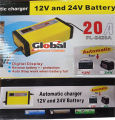 Automatic Battery Charge 12v and 24v 20AH Battery Charger Digital Display, Auto Stop When Battery Full,Fast and Efficient Charging for Multiple Battery Types. 