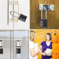 2 Pack Outdoor Combination Padlock Long Shackle Lock 6.5cm Shackle Waterproof 4 Digit Resettable Combination Lock.