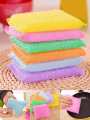 majoni,Soft Sponge Dish Washer Pad (4 pcs)- Multicolor.