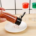 3Pcs Plastic Spice Salt Pepper Shaker Seasoning Jar Portable Camping Condiment Vinegar Bottle Kitchen Cruet 100 Ml. 