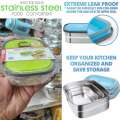 Stainless Steel Lunch Box/ Tiffin Box/ Food Container Sealed Food Fresh-Keeping Boxes Office Bento Container Lunch small size. 
