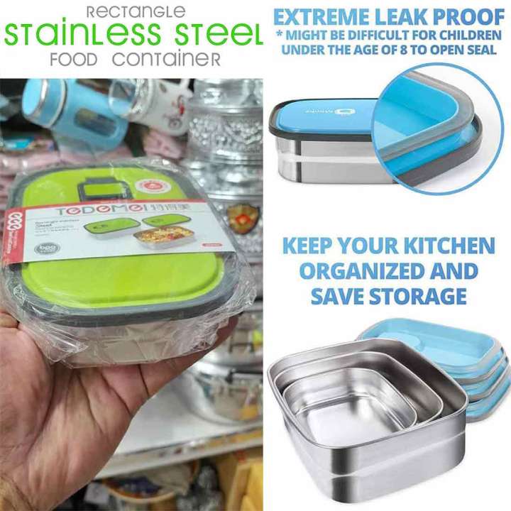 Stainless Steel Lunch Box/ Tiffin Box/ Food Container Sealed Food Fresh