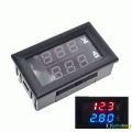 DSN-VC288 VC288 DC 100V 10A Voltmeter & Ammeter Blue & Red LED Amp Dual Digital Volt Meter Voltage Current Meter Mini Digital Voltmeter Ammeter Tester 0.56" LED Display Electrical Circuitry & Parts. 