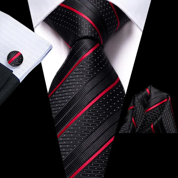 %E3%80%90100%25-New%E3%80%91%20Hi-Tie%20Striped%20Black%20Red%20Mens%20Fashion%20Necktie%20Handkerchief%20Cufflinks%20for%20Tuxedo%20Accessory%20Classic%20Silk%20Luxury%20Tie%20for%20Man%20Gift%20-%20Image%202
