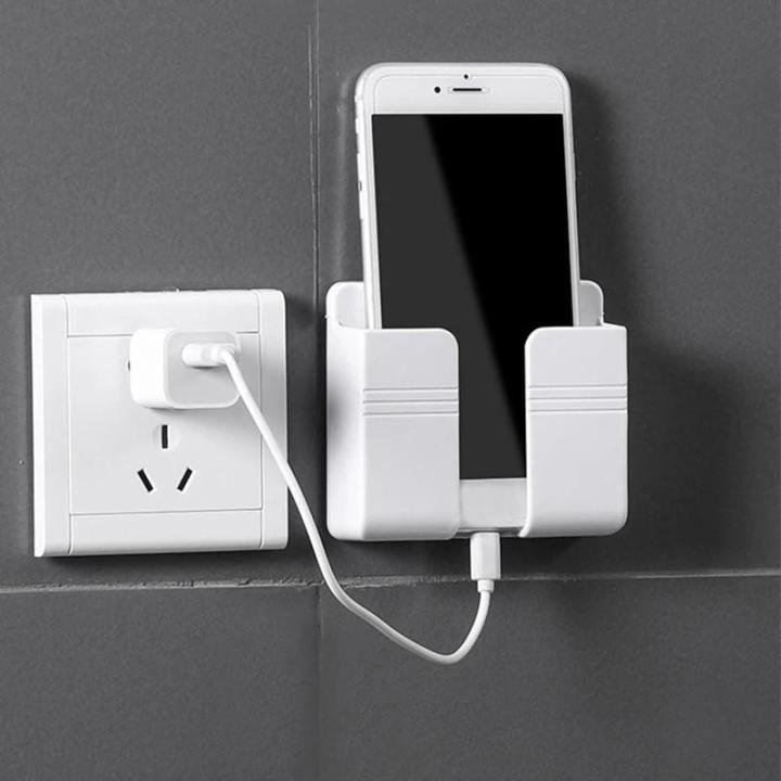 Universal Wall Mount Charger Phone Holder Stand Remote Control